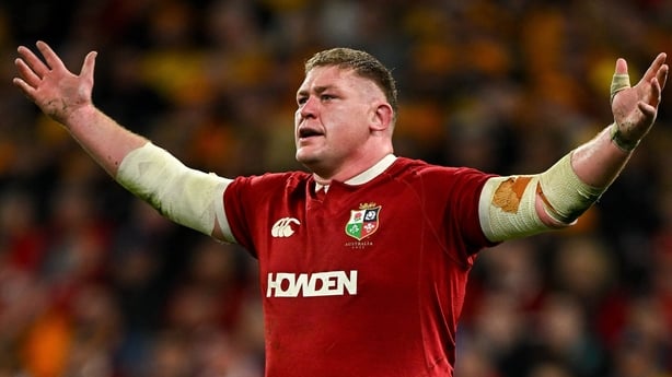 19 July 2025; Tadhg Furlong of British & Irish Lions during the first test match between Australia and the British & Irish Lions at Suncorp Stadium in Brisbane, Australia. Photo by Brendan Moran/Sportsfile