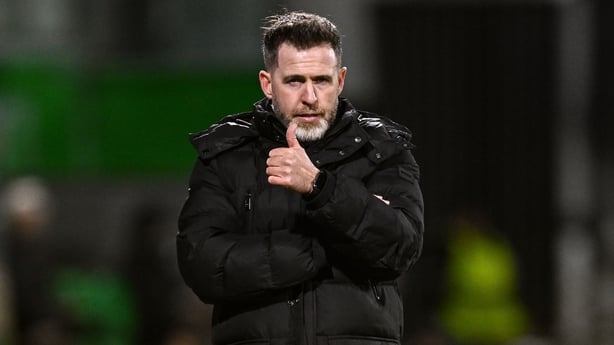 23 October 2025; Shamrock Rovers manager Stephen Bradley during the UEFA Conference League 2025/26 league phase match between Shamrock Rovers and Celje at Tallaght Stadium in Dublin. Photo by Seb Daly/Sportsfile