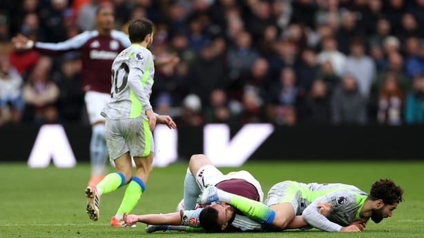 BIRMINGHAM, ENGLAND - OCTOBER 26: John McGinn of Aston Villa clashes with Josko Gvardiol of Manchester City during the Premier League match between Aston Villa and Manchester City at Villa Park on October 26, 2025 in Birmingham, England. (Photo by Dan Mullan/Getty Images)
