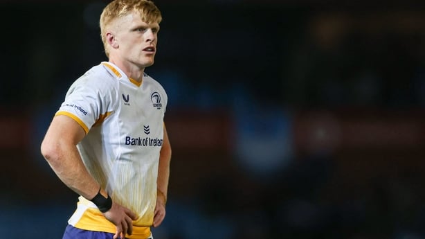 4 October 2025; Tommy O'Brien of Leinster during the United Rugby Championship match between Vodacom Bulls and Leinster at Loftus Versfeld Stadium in Pretoria, South Africa. Photo by Shaun Roy/Sportsfile